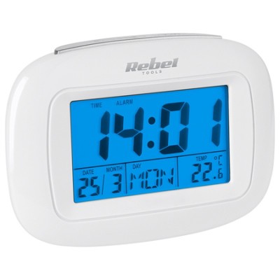 Ceas multifunctional Rebel, ora, data, ziua saptamanii, temperatura, ceas alarma, cronometru foto