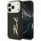 Husa pentru Apple iPhone 17 Pro, Karl Lagerfeld, Script Logo, Neagra