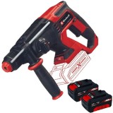 Einhell TE-HD 18/20 Li PXC + Twinpack - Rotopercutor SDS-Plus 1.8 J + Set 2 acumulatori Li-Ion 18 V 4 Ah
