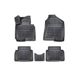 Covoare Auto Cauciuc Tip Tavita ALM Hyundai ix35 (2010-2015) Negre, Set 4 Bucati, Protectie Integrala Podea