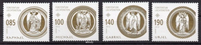 LIECHTENSTEIN 2012, Arta, Craciun, serie neuzata, MNH