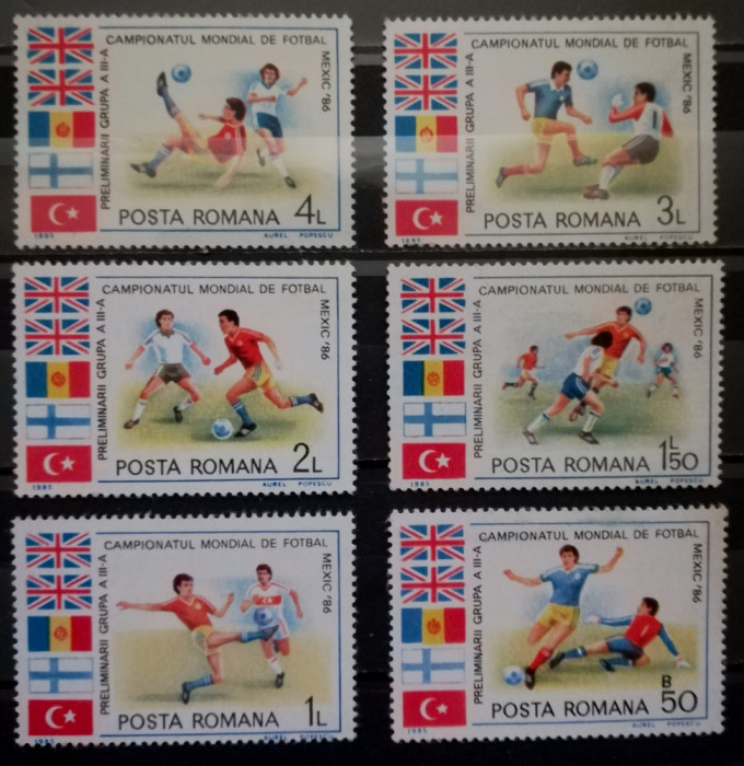 BC90, Romania 1985, serie sport, fotbal