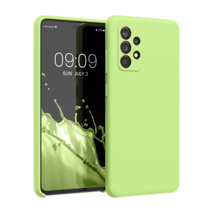 Husa pentru Samsung Galaxy A52 / Galaxy A52 5G / Galaxy A52s 5G, Silicon, Verde, 54347.214, kwmobile