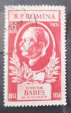 Cumpara ieftin Romania 1954 LP 366 Victor Babes 1v. ștampilate, Stampilat