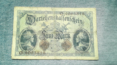 5 Mark 1914 Germania / marci foto