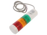 Coloană de semnalizare LED roşu/ambră/verde