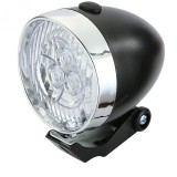 Lampa fata neagra 3 leduri pentru furca bicicletei