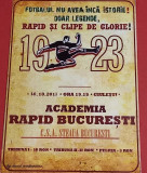 Program meci fotbal &quot;ACADEMIA&quot;RAPID BUCURESTI -CSA STEAUA Bucuresti(14.10.2017)