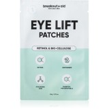 breakout + aid Eye Lift Patches plasture antirid pentru zona de sub ochi cu retinol 1 buc