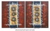 Set 2 tablouri pictate manual, Deco abstract, 100x60cm ulei pe panza in relief efect 3D, Spectaculos