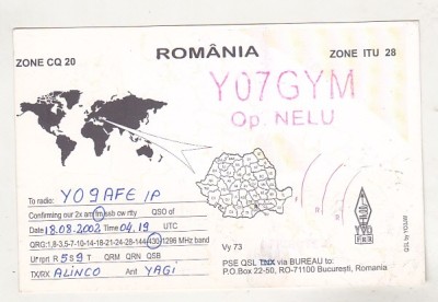 bnk cp Romania - QSL - Bucuresti 2002 foto