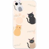 Husa silicon pentru Apple Iphone 5 / 5S / SE, Meow