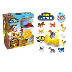 Set 10 figurine animalute surpriza Farm Surprises