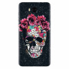 Husa silicon pentru Huawei Y5 2017, Colorful Skull Roses Space