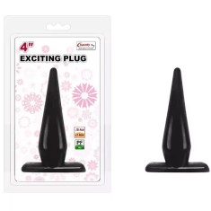 Dop anal Charmly Toy Exciting, 10 cm, Negru