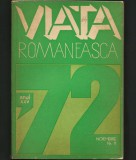 VIAȚA ROM&Acirc;NEASCĂ &#039;72 - 1972 - ANUL XXV, NOIEMBRIE. NR. 11