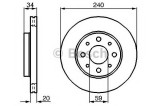 Disc frana FORD KA (RU8) (2008 - 2016) BOSCH 0 986 479 121