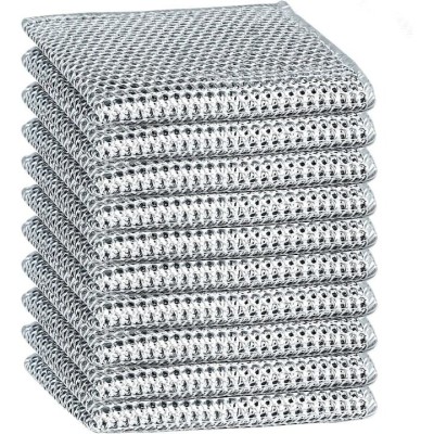 Set 10 lavete multifunctionale pentru bucatarie, strat dublu, microfibra metalica, nu lasa zgarieturi foto