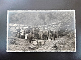 Fotografie tip carte postala, Ministru V, Nitescu in perimetrul Capalna, ocolul Sebes