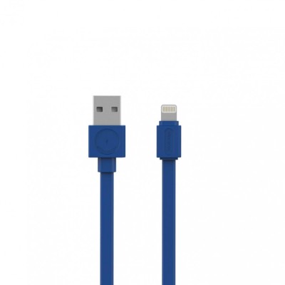 Cablu alimentare sincronizare de date USB - Lightning 1.5m albastru Allocacoc foto