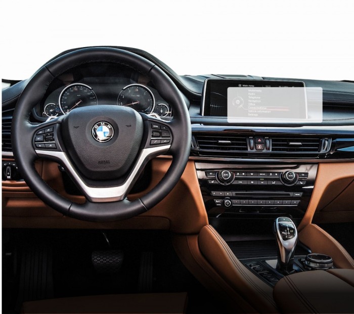 Folie Protectie Navigatie BMW X6 2015-2019, Duragon, protectie Display Navigatie, silicon Mat, Anti-zgarieturi, Anti-amprenta, kit instalare
