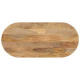 Blat de masa oval, 100x40x2,5 cm, lemn masiv de mango GartenMobel Dekor, vidaXL