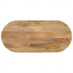 vidaXL Blat de masă oval, 80x40x3,8 cm, lemn masiv de mango foto