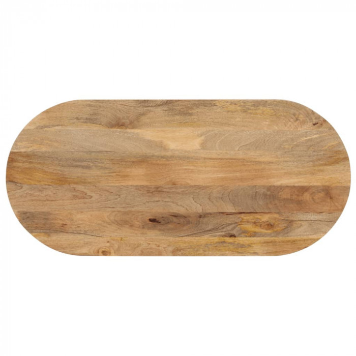 vidaXL Blat de masă oval, 110x40x3,8 cm, lemn masiv de mango