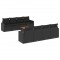 Set mobilier de gradina cu perne, 9 piese, negru, poliratan