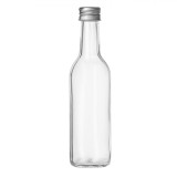 Sticlă cu Capac Metalic, Capacitate 100ml, Transparentă