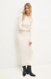 Answear Lab rochie culoarea bej, maxi, mulată