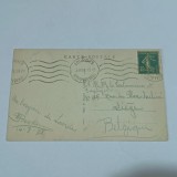 Carte postala circulata Franta 1938