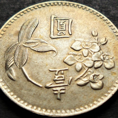 Moneda exotica 1 NEW DOLLAR - TAIWAN, anul 1975 * cod 80 C = A.UNC