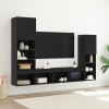 VidaXL Cabinet TV Stejar negru 40.5 x 30 x 102 cm Lemn compozit