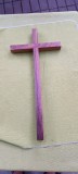 Crucifix simplu din lemn 50 x 23 cm