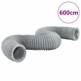 Conducta Evacuare PVC vidaXL, 6m, 10cm, Gri - Uscator, Aer Conditionat, Ventilatie, Baie, Bucatarie