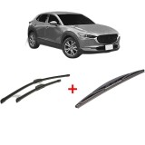 Cumpara ieftin Set 3 stergatoare MAZDA CX-30 (DM) din 2019, pentru parbriz si luneta fata si spate auto, Bosch Twin, din cauciuc siliconat rezistent, MAZDA