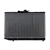 Radiator racire Toyota Starlet (P9), 02.1996-07.1999, Motorizare 1, 3 55kw Benzina, cutie Manuala, tip Denso, diametru intrare/iesire 28/28mm, dimens
