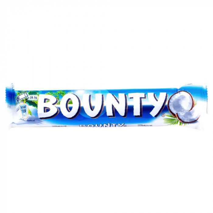 Baton de Ciocolata cu Cocos Bounty, 2 Buc, 57g, Baton de Ciocolata, Bounty, Baton Bounty, Ciocolata Bounty, Baton cu Cocos, Baton de Ciocolata cu Coco