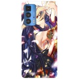 Husa compatibila cu Motorola Edge 20 Lite model Homura Kogetsu Edens Zero, Silicon, TPU, Viceversa, Transparent, Carcasa