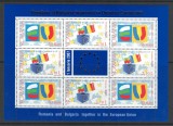 Romania 2006 - LP 1748 a nestampilat - Romania si Bulgaria in UE - bloc 8+1