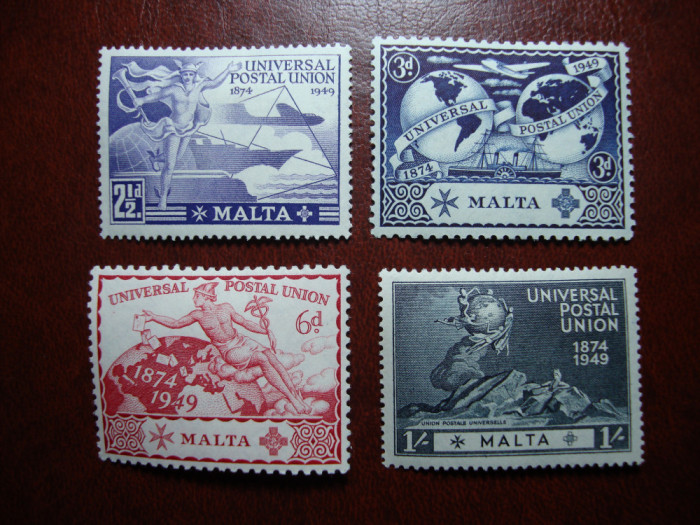 MALTA 1949 SERIE UPU MH