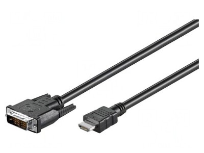 Cablu HDMI-DVI-D 2m Negru foto