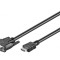 Cablu HDMI la DVI-D 3m Negru