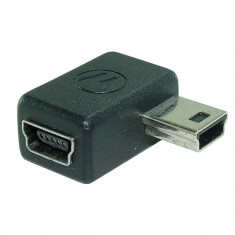 Adaptor mini USB mama - mini USB tata, la 90 grade - 126877 foto