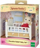 Sylvanian Families-Set Patut Bebe Iepuras Chocolate, Epoch