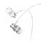 Handsfree 3.5mm HOCO M110, Argintiu