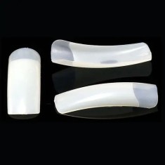 Tipsuri de culoare naturala Cosmo Square, cutie cu 50buc-Inginails - marimea nr.5 foto