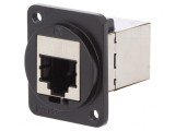 Adaptor FT Cat 6a Ecranat 8P8C Metalic 19x24mm