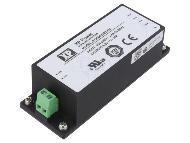 Alimentator &Icirc;ncastrabil 60W 3,3VDC 10A